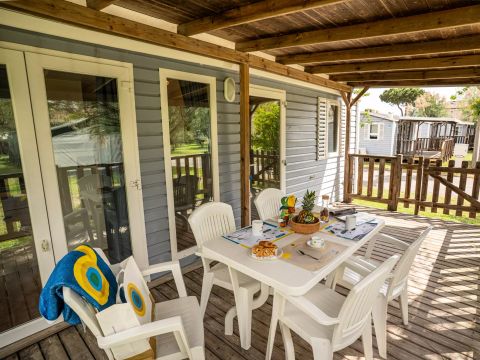 MOBILHOME 5 personnes - Mobil Home Confort 3 Pièces 5 Personnes (4 adultes + 1 enfant - 10 ans) Climatisé