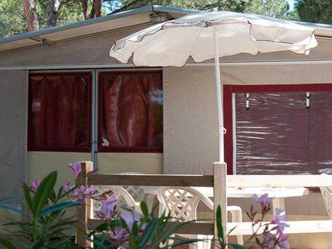 Tente en toile et en bois 5 personnes - Tente Lodge Dog