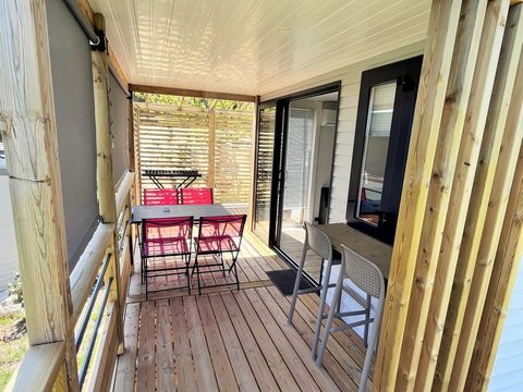 Mobilhome 4 personnes - Living - 2 chambres