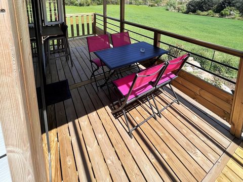 MOBILHOME 4 personnes - Living Confort 27m² 2 chambres + terrasse couverte intégrée + climatisation + TV