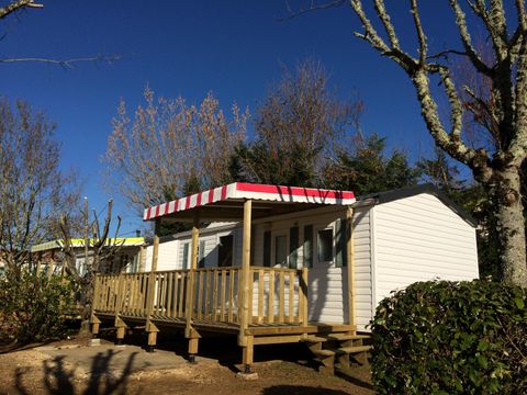 MOBILHOME 5 personnes - MH2 CONFORT + terrasse semi couverte 20 m²