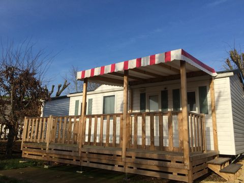 MOBILHOME 6 personnes - MH FAMILLE + terrasse couverte 31 m²