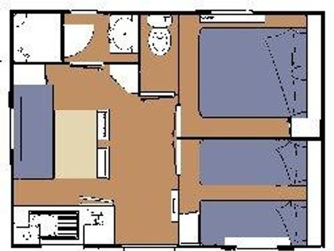 MOBILHOME 3 personnes - Résidence Mobile OPHEA DIMANCHE