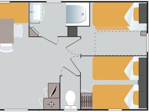 Mobilhome 6 personnes - Confort + Riviera