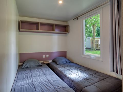 MOBILHOME 6 personnes - Confort 32m² Malaga - 3 chambres + Terrasse couverte, clim, TV, Lave-vaisselle