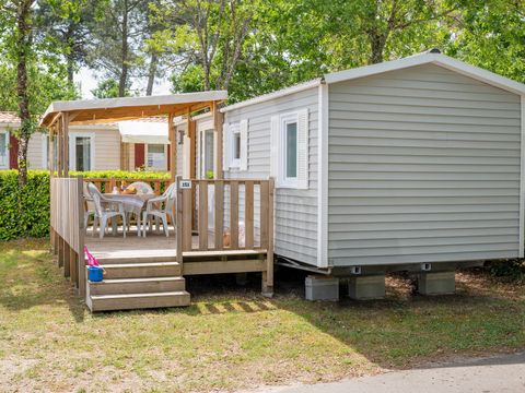 MOBILHOME 6 personnes - Classic | 2 Ch. | 4/6 Pers. | Terrasse surélevée | Clim.