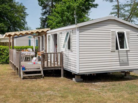 MOBILHOME 6 personnes - Comfort | 3 Ch. | 6 Pers. | Terrasse surélevée | 1 SDB | Clim.