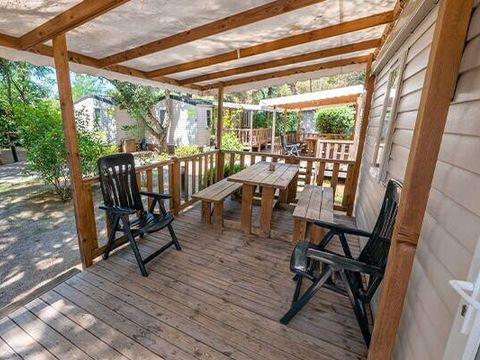 MOBILHOME 4 personnes - Mobil-home | Comfort | 2 Ch. | 4 Pers. | Terrasse surélevée | Clim.