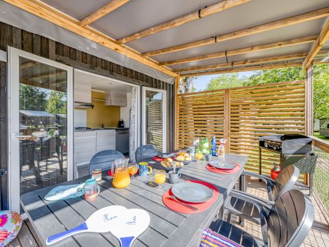 MOBILHOME 6 personnes - Homeflower PREMIUM PLUS 35m² (3 chambres) + lits faits à l'arrivée et ménage | 6 personnes