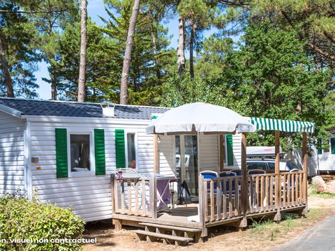 MOBILHOME 4 personnes - Confort 24m² - 2 chambres - Petite terrasse - TV