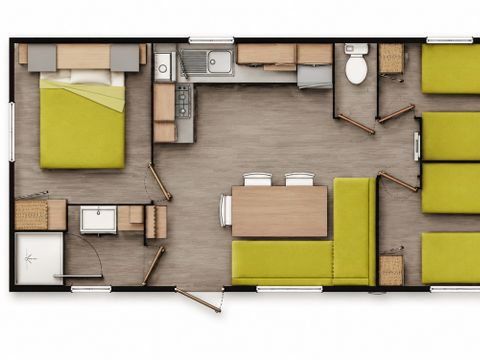 MOBILHOME 8 personnes - O'hara 834