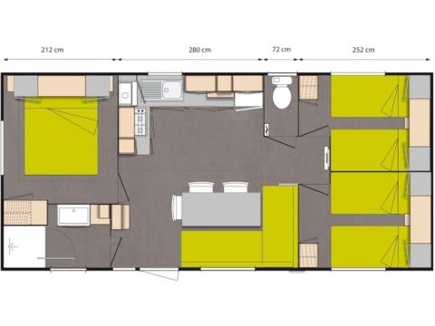 MOBILHOME 8 personnes - O'hara 834