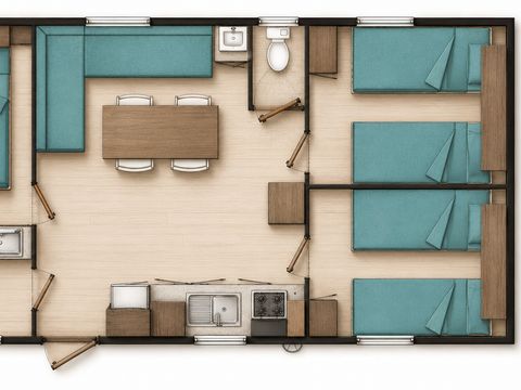 MOBILHOME 8 personnes - O'HARA 784