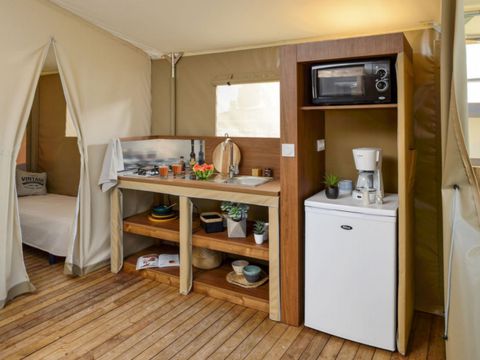 TENTE TOILE ET BOIS 4 personnes - Lodge