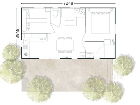 MOBILHOME 4 personnes - Famille