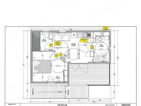 MOBILHOME 4 personnes - Cottage adapté PMR 2 chambres 4 personnes max