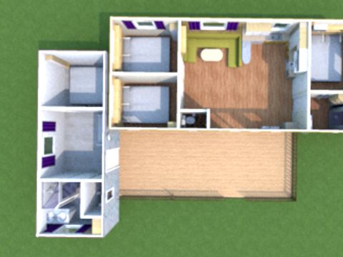 MOBILHOME 10 personnes - cottage 4 chambres