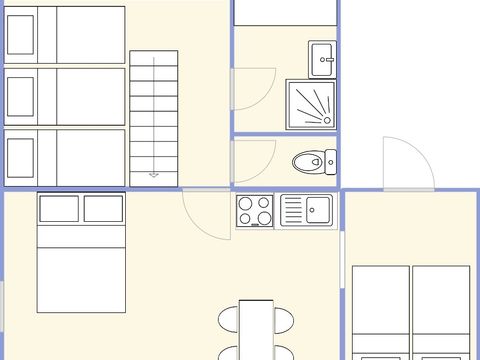 GÎTE 7 personnes - 2 chambres