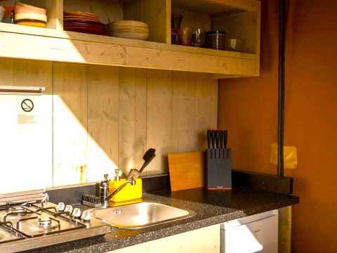 Tente en toile et en bois 4 personnes - Glamping Mar 4 pers