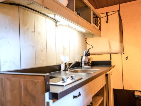 Tente en toile et en bois 4 personnes - Glamping Mar 4 pers