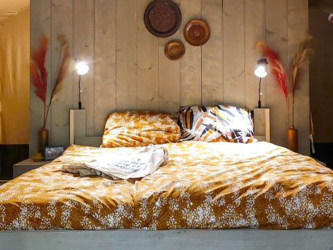 Tente en toile et en bois 2 personnes - Glamping Mar 2 pers