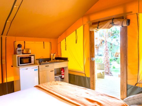 Tente en toile et en bois 2 personnes - Glamping Mar 2 pers