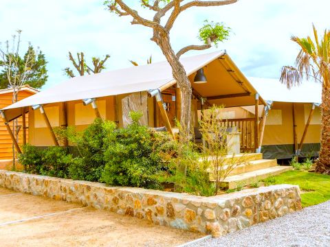Tente en toile et en bois 2 personnes - Glamping Mar 2 pers