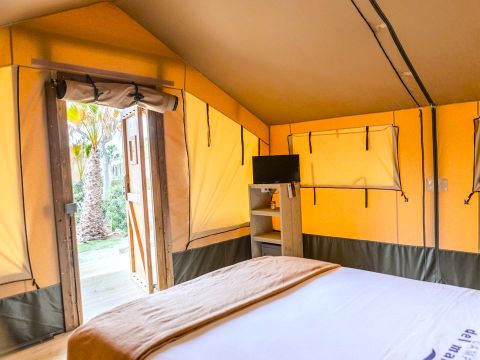 Tente en toile et en bois 2 personnes - Glamping Mar 2 pers