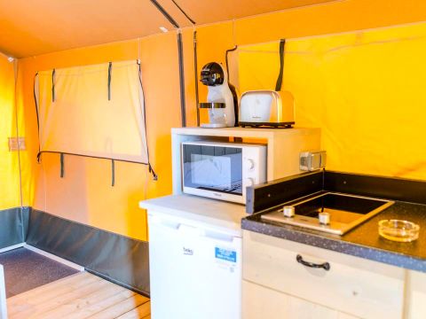 Tente en toile et en bois 2 personnes - Glamping Mar 2 pers
