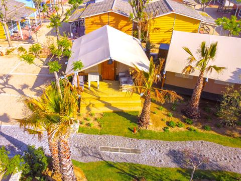Tente en toile et en bois 2 personnes - Glamping Mar 2 pers