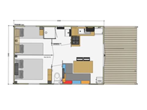 MOBILHOME 6 personnes - Case Cococay