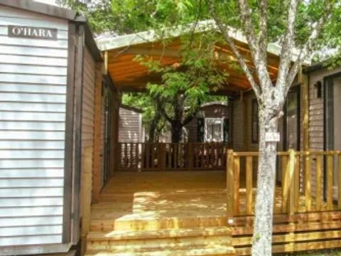 MOBILHOME 12 personnes - Mobil Home Aqua Tribu 6 ch 12 pers Terrasse semi-couverte
