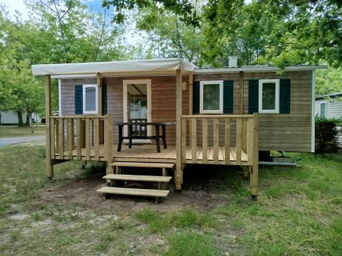 MOBILHOME 6 personnes - Mobil Home Aqua 2 ch 4/6 pers Terrasse semi-couverte