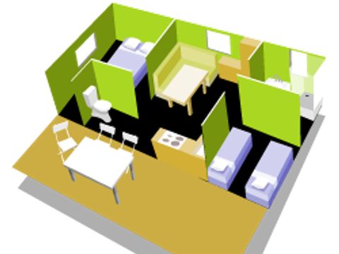 MOBILHOME 6 personnes - LOUISIANE