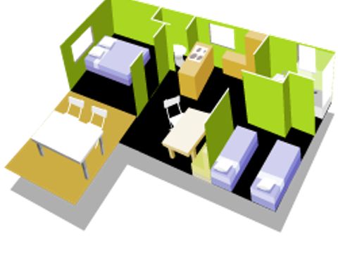 MOBILHOME 5 personnes - CARAIBE