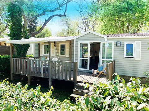 MOBILHOME 6 personnes - WELCOME 32m² - 3 chambres - TV - climatisation - terrasse -