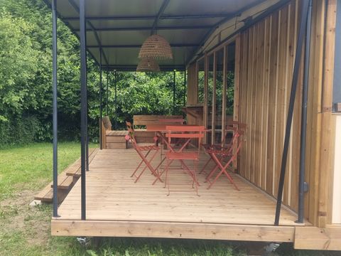 TENTE TOILE ET BOIS 6 personnes - Chalet Toilé Prémium