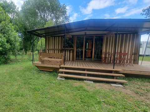 TENTE TOILE ET BOIS 6 personnes - Chalet Toilé Prémium