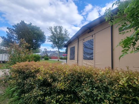 Tente en toile et en bois 6 personnes - Chalet Toilé Prémium