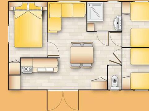 MOBILHOME 6 personnes - MV4 Orégon