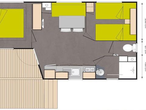 MOBILHOME 4 personnes - O'hara MV2