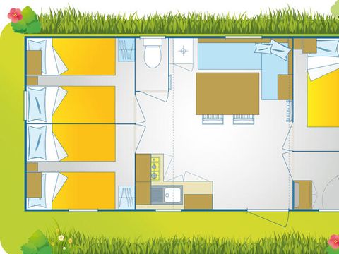 Mobilhome 4 personnes - Happy Premium