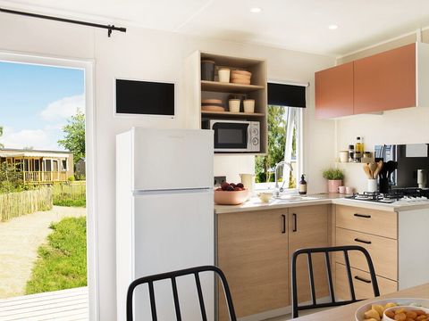 MOBILHOME 6 personnes - Comfort | 3 Ch. | 6 Pers. | Terrasse surélevée | Clim.