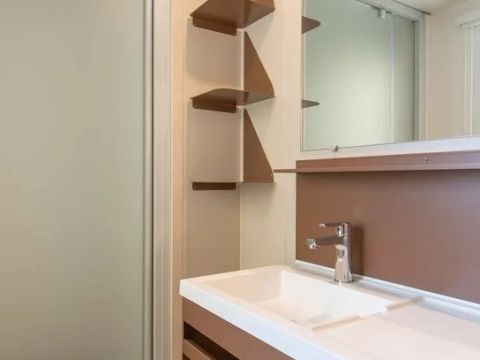 MOBILHOME 6 personnes - Comfort XL | 3 Ch. | 6 Pers. | Terrasse surélevée | Clim.