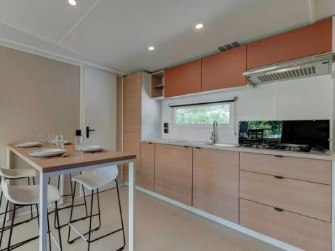 MOBILHOME 6 personnes - Comfort XL | 3 Ch. | 6 Pers. | Terrasse surélevée | Clim.