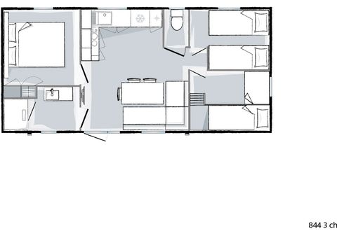 MOBILHOME 6 personnes - CONFORT +