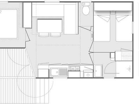 MOBILHOME 5 personnes - CONFORT