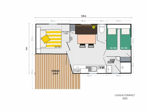 Mobilhome 4 personnes - Mobilhome STANDARD