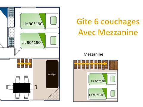 GÎTE 8 personnes - 40 m²