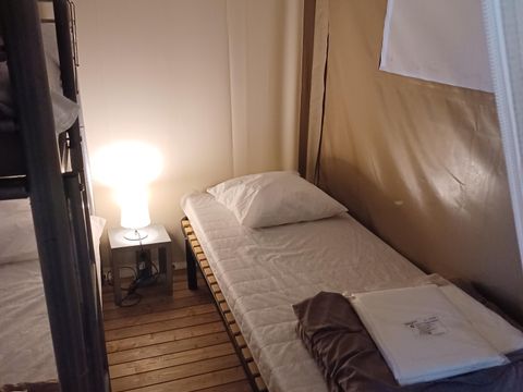 Tente en toile et en bois 5 personnes - Lodge NOUVEAUTE 2025 2 chambres
